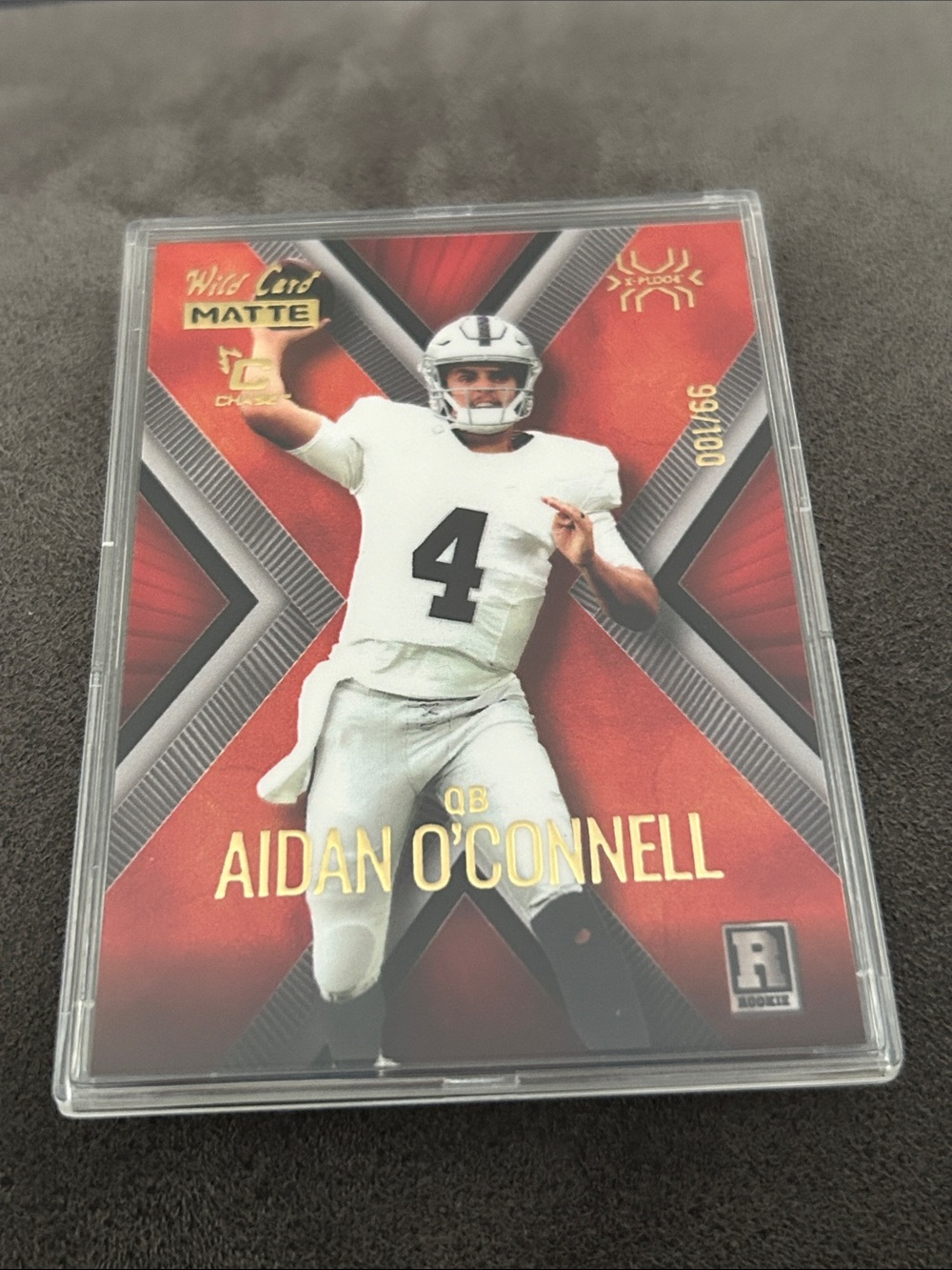 2023 Wild Card MATTE Rookie - X-Plode Aidan O'Connell #MXP-AO 99/100